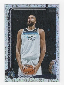 2025-26 TOPPS BASKETBALL SANDGLITTER RUDY GOBERT MINNESOTA TIMBERWOLVES #111 - Picture 1 of 2