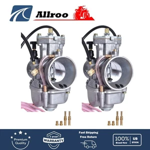 Carburetors For Yamaha Banshee 34MM 34 Mil Larger Carbs PWK - One Pair 2 X - Picture 1 of 8