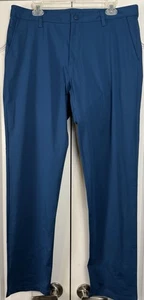 Pantalone pendolare uomo Rhone 35x32 blu classico golf performance tech casual usato in ottime condizioni - Foto 1 di 10
