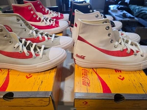 Converse x Coca-Cola Chuck Taylor All Star Premium Lona LOTE DE LOS 4 HOMBRES 10 - Imagen 1 de 11