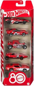 Hot Wheels Toy Cars, Confezione da 5 macchinine giocattolo scala 1:64 con deco e packa da collezione - Foto 1 di 12