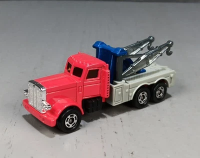 Camión de remolque Tomy Tomica American de colección rojo azul gris F63 VNM-M Foto 1 de 4