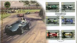 2007 F1 MOTOR RACING GREAT BRITAIN BUCKINGHAM FDC SIGNED the late STIRLING MOSS - Picture 1 of 1