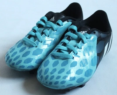adidas Little Kid Size 11K Predito Instinct FG Soccer Cleats Blue Print M20160 - Image 1 of 4