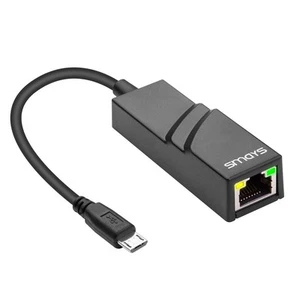 OTG Micro B Ethernet Adapter for Linux Raspberry Pi Zero W, Windows 10 Tablet - Picture 1 of 5