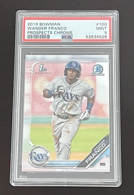 Bowman Chrome Wander Franco 1st Bowman 2019 #BCP - 100 PSA 9 Foto 1 de 2