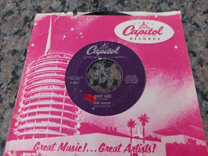 GENE VINCENT 45 " Crazy Legs / Important Words " CAPITOL Canada 1957' - Picture 1 of 2