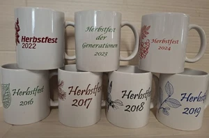 Jahrestassen Herbstfest mit Baum des Jahres, aus Nachlass, Konvolut - Bild 1 von 2