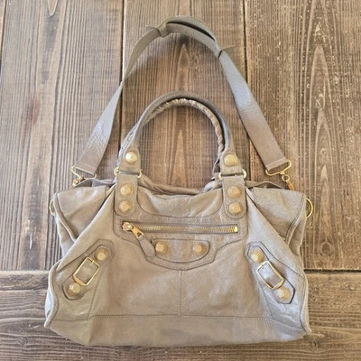 Bolso Vintage Y2K BALENCIAGA The City Cuero Tostado Dorado Herrajes Pedido Especial  Foto 1 de 4