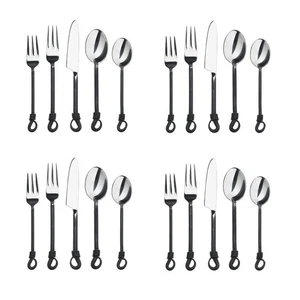 Gourmet Settings Twist & Shout 20pc. Stainless Steel Flatware Set - Picture 1 of 3