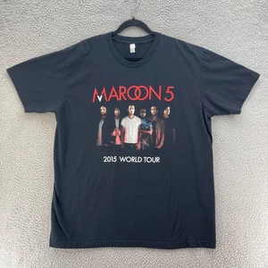Maroon 5 2015 World Tour T-Shirt Herren Extra Extra Large schwarz American Apparel - Bild 1 von 10