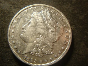 1893 Sehr schön solide Morgan Head Dollar Programm Qualität Münze PSC - Bild 1 von 2