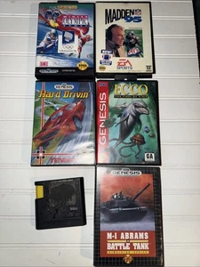 Videospiel Konvolut. Sega: Ecco, Hockey, Olympische Winterspiele, Hard Drivin, Battle Tank + - Bild 1 von 12