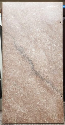 Tapa de mármol de vena rosa/gris de repuesto antigua Foto 1 de 4