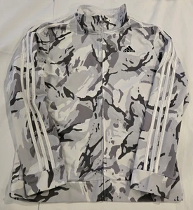 Adidas Juvenil Cremallera Completa Urbana Camuflaje Rayas en Mangas Chaqueta Bolsillos Talla XL 18/20 - Imagen 1 de 11