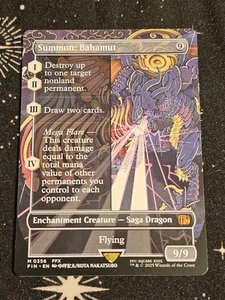 Summon: Bahamut 0356, Final Fantasy Borderless, FIN MTG TCG - Picture 1 of 2