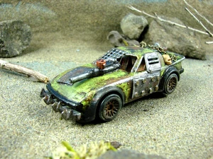 Gaslands Mazda RX7 Custom Hot Wheels Diecast 1/64 Mad Max AutoKill - Picture 1 of 10