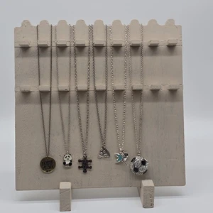 Lot 527 of 6 Casual Fashion Pendant Chain Necklaces Teen Kid Theme - Picture 1 of 7