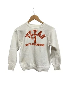 Vintage 60s 1960s UT University Of Texas Longhorns National Champions Sweatshirt - Picture 1 of 6