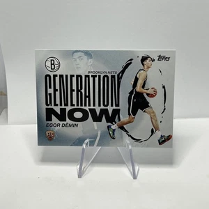 2025-26 Topps Basketball Egor Demin RC Rookie Generation Now Insert Nets - Picture 1 of 10