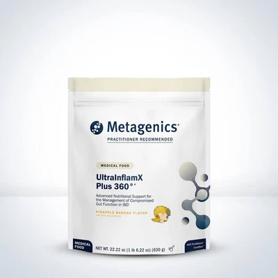 Metagenics UltraInflamX Plus 360° - 菠萝香蕉 22.22 盎司 15 份 — 第 1/2 张图片