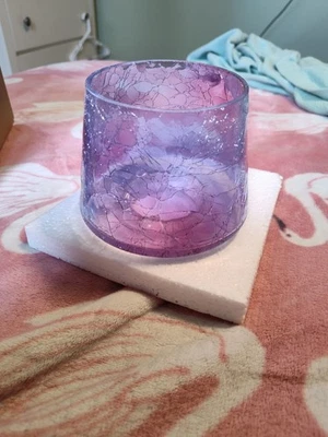 YANKEE CANDLE JAR SHADE AMETHYST CRACKLE NEW 1582301 - Image 1 of 4