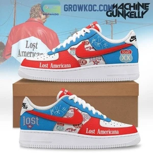 Machine Gun Kelly Lost Americana Air Force 1 Shoes - Picture 1 of 3