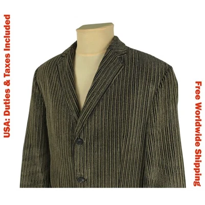 Vintage Hugo Boss Mens Brown Corduroy Blazer Jacket Size EU 52 / US 42 (XL) - Image 1 of 4