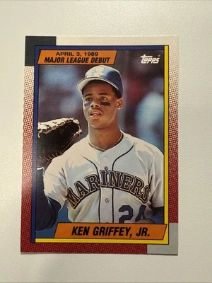 1990 Topps debut en Grandes Ligas 1989 #46 Ken Griffey, Jr. Salón de la fama Foto 1 de 2