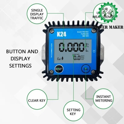 K24 Diesel Gasoline Engine Oil Measurement Tool Electronic Gear Flow Counter - Image 1 of 3