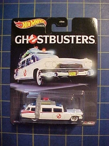 1/64 HOT WHEELS PREMIUM GHOSTBUSTERS ECTO-1!  NIP  REAL RIDERS  CADILLAC - Picture 1 of 3