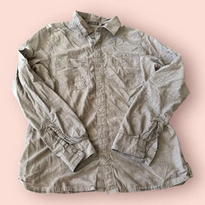 Camisa Toad & Co Para Hombre Pequeña Gris Bolsillo en el Pecho Calce Clásico Manga Larga Abotonada - Imagen 1 de 6