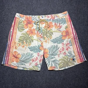 Aviator Nation Shorts Herren 34 5 Streifen Blumen Bade Boardhose Surfer Strand - Bild 1 von 8