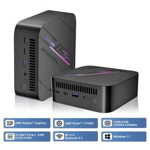 Blackview Mini Gaming PC MP100 AMD Ryzen™ 7 5700U 16GB/32GB 512GB/1TB SSD Win 11 - Bild 1 von 19