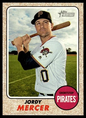 Jordy Mercer 2017 Topps Heritage #270 Pittsburgh Pirates 25652 Baseball Card - Image 1 of 2