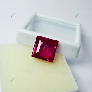 Pink Ruby Excellent Square Cut Natural 16.95 Carat Loose Gemstone CERTIFIED - Picture 1 of 13