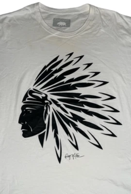 Camiseta blanca manga corta tocado jefe indio Ring of Fire para hombre talla 2XL Foto 1 de 4
