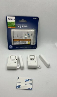 Alarmes de entrada operados por bateria Philips 2 pacotes novos!! - Imagem 1 de 4