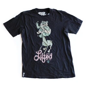LRG Lifted Research Group Giraffe Bear Getting Lifted Tee T-Shirt - Men's Small - Picture 1 of 5