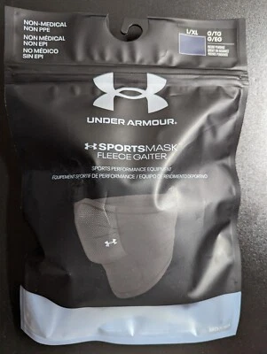 Under Armour Fleece Gaiter Mask Navy Blue Sports Iso-Chill - Size S/M & L/XL NWT - Image 1 of 4