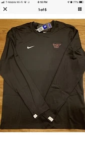 Nike Dri-Fit Virginia Tech Herren Langarm grau Gr. XXL CQ5074-060 UNVERBINDLICHE UVP $ 75,00 - Bild 1 von 7