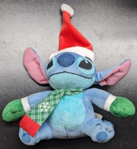 Disney - Lilo & Stitch - Christmas Santa Hat Snowflake Scarf - 7 inch Plush - Picture 1 of 5