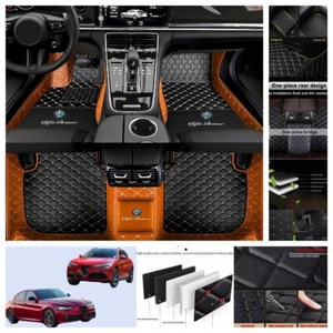 Fit For Alfa Romeo Stelvio Giulia 2017-2024 Car Floor Mats Waterproof Carpets - Picture 1 of 25