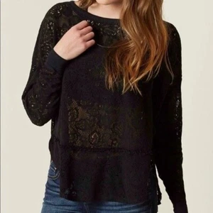 Free people Not Cold In This Strick Lace Long Sleeve Sweater Size Medium Boh0 - Bild 1 von 9