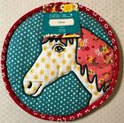 Pioneer Woman Quilted Animal Trivet • 10' Diameter •  Pig, Horse, Chicken or Cow