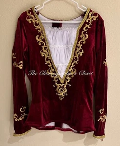 Disfraz Profesional Hombre Ballet Túnica Chaqueta Borgoña Rojo Cascanueces Pecho 38 - Imagen 1 de 5