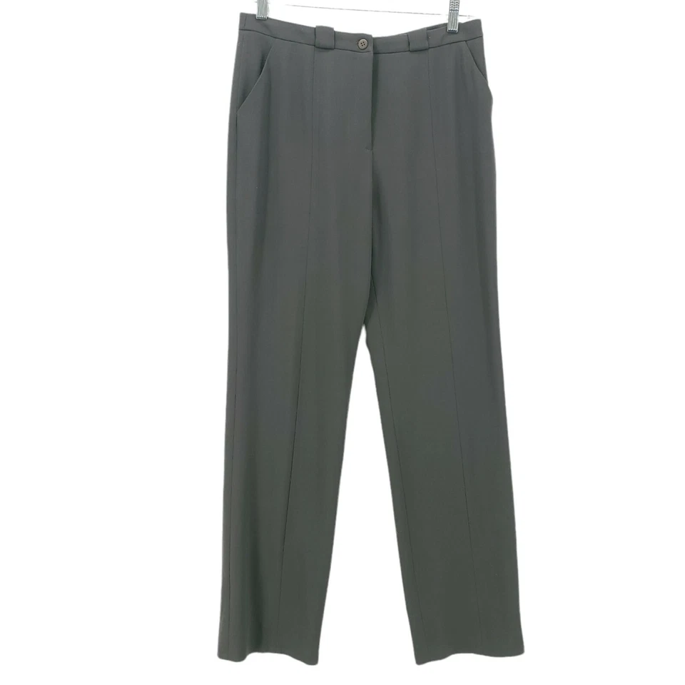 Pantalones de vestir de lana Giorgio Armani grises usados en excelente estado talla 46 Foto 1 de 4