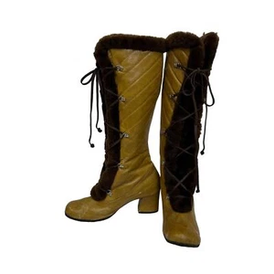 Botas de Invierno Vintage Alpinas Forradas en Piel de Oveja, Hechas en España, Talla 7.5M  - Imagen 1 de 9