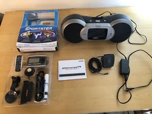 Sirius Sporster Replay Radio & Boombox dock and vehicle kit w/ antenna Boom Box - Picture 1 of 3
