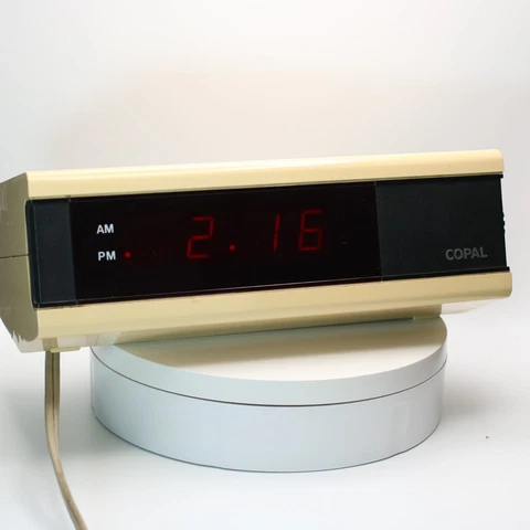 Copal Digital Clock LG-713 1980s Space Age Vintage From Japan  #774 Cover